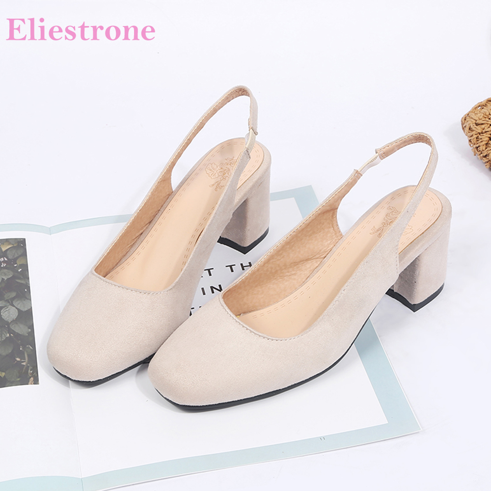 Women'S Shoes In Size 12 - Summer Fashion Chunky Heel Slingback Sandals