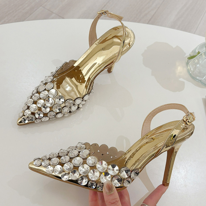 Patent Leather Pump - Liyke Elegant Pointed Toe Slingback Stiletto