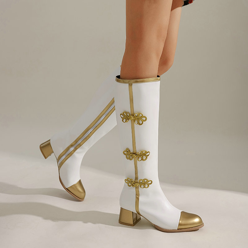 Big Size Fashion Knee High Boo - Knee High Boots Women 评论和价格