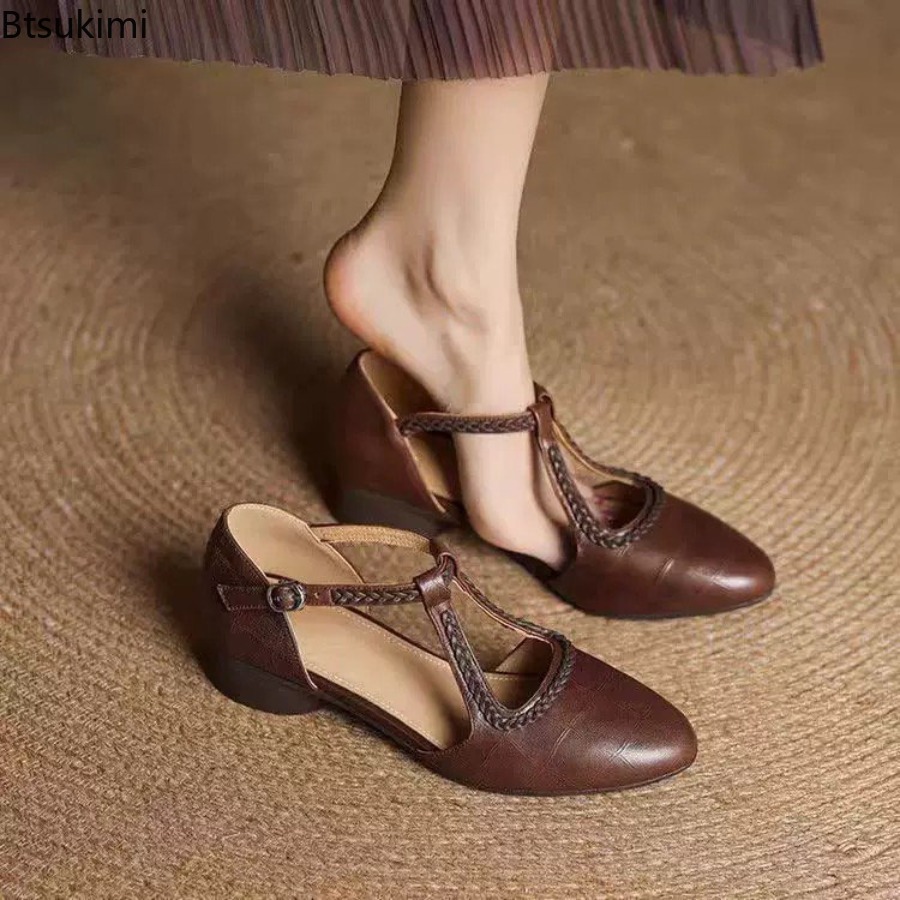 New Summer Women's Retro Hollo - Women Shoes Sandals 评论和价格