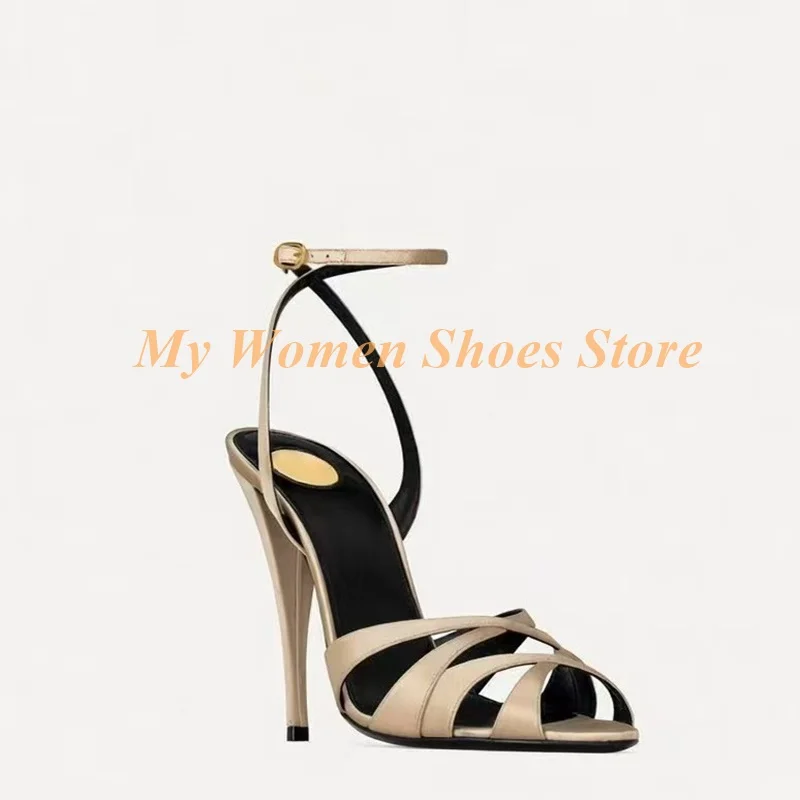 Cross Strap Open Toe Sandals A - Women Shoes Formal 评论和价格