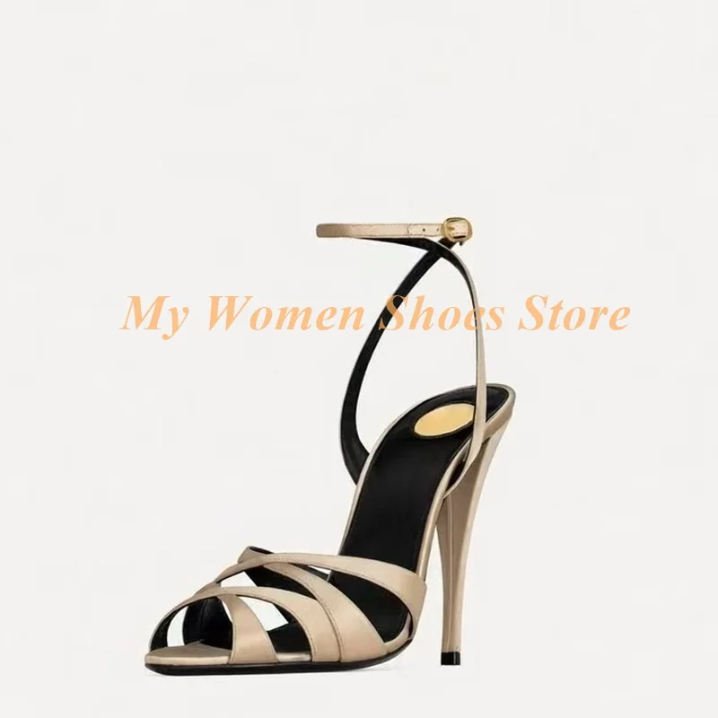 Cross Strap Open Toe Sandals A - Women Shoes Formal 评论和价格