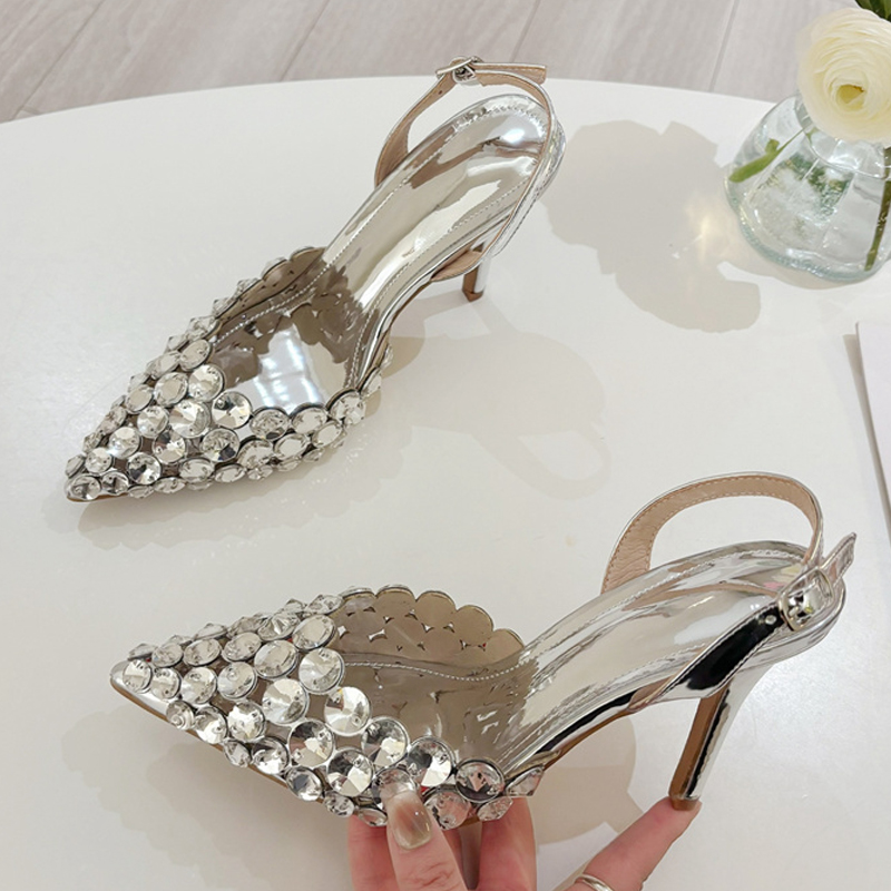 Liyke Elegant Pointed Toe Slin - Patent Leather Pump 评论和价格