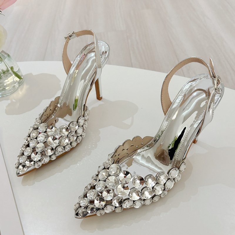 Liyke Elegant Pointed Toe Slin - Patent Leather Pump 评论和价格