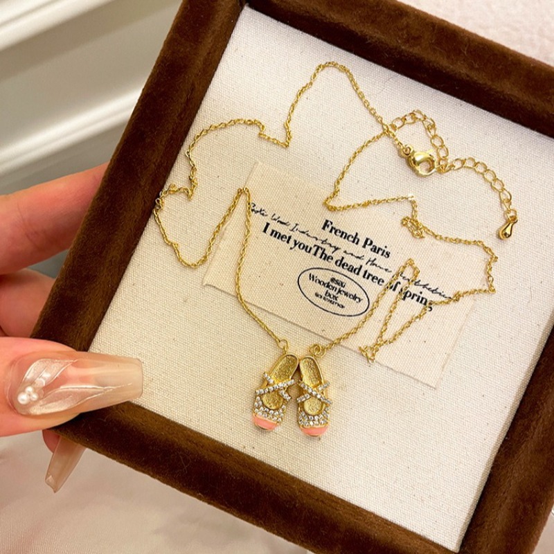 Ballet Shoes Pendant Necklace  - Women'S Shoes Paris 评论和价格