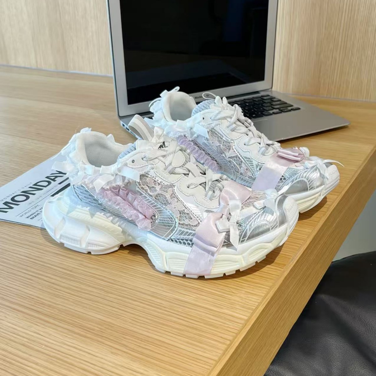 Summer Adult Girls Lace Bow Th - Women'S Shoes Paris 评论和价格