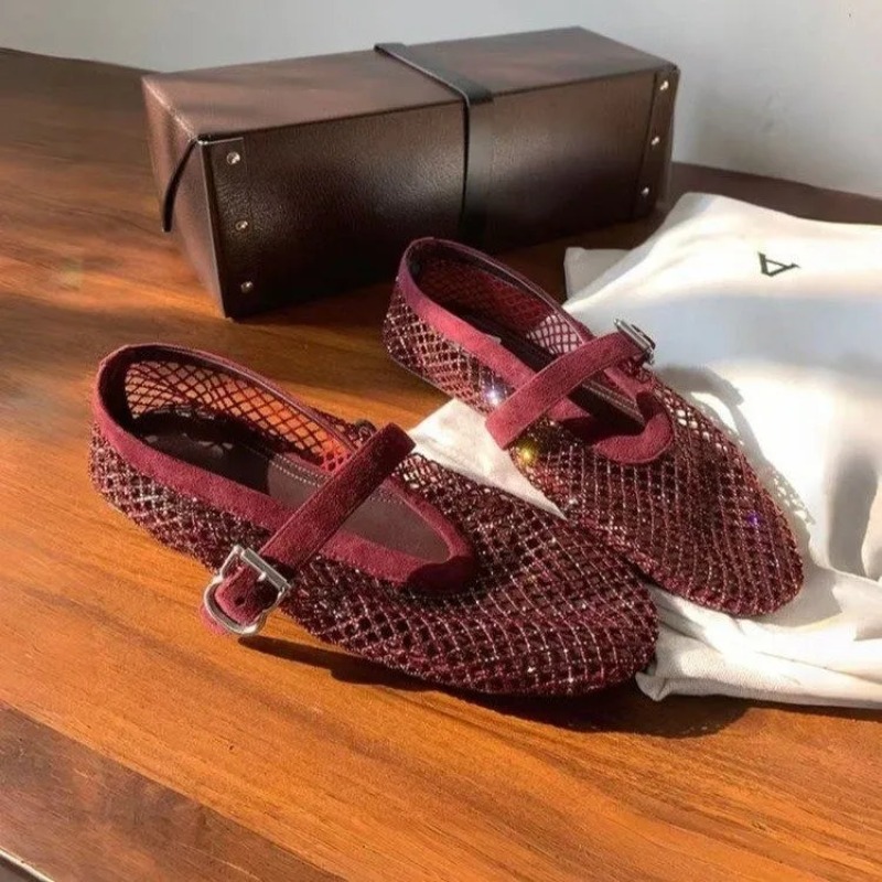 Hollow Rhinestone Baotou Sanda - Women Shoes Sandals 评论和价格