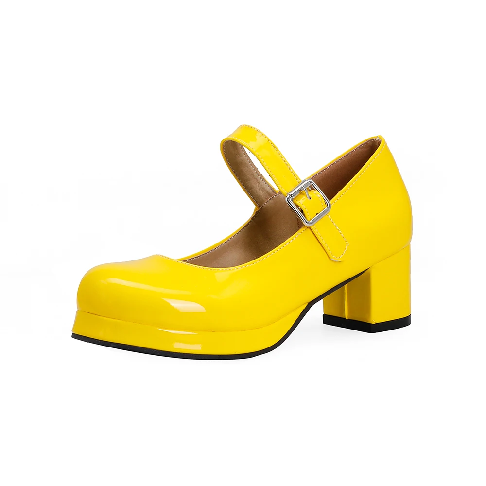 Brand New Comfortable Orange B - Patent Leather Pump 评论和价格
