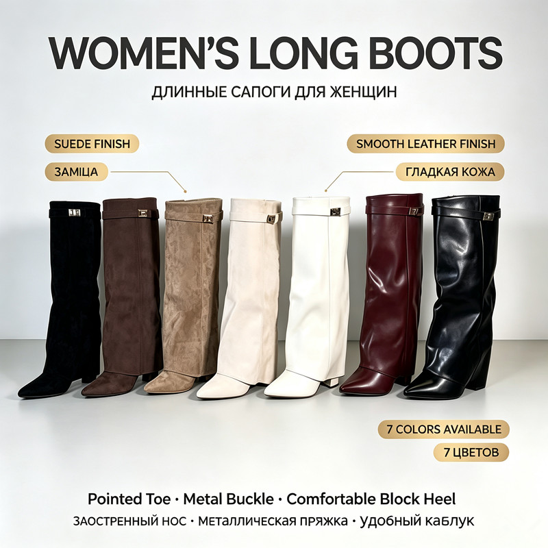 Women Slouch Fold Over Knee Hi - Knee High Boots Women 评论和价格