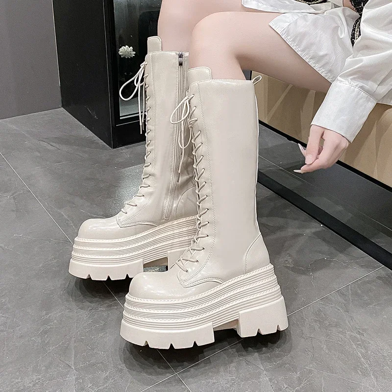 10CM New Women's Roman Long Bo - Knee High Boots Women 评论和价格