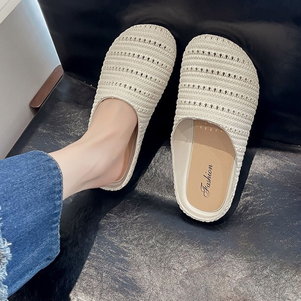 Breathable Baotou Half Slipper - Women'S Shoes Hands Free 评论和价格