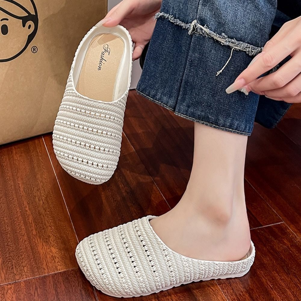 Breathable Baotou Half Slipper - Women'S Shoes Hands Free 评论和价格