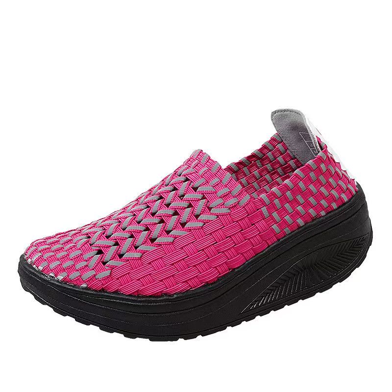 Woman Hand Woven Wedges Casual - Women'S Shoes Hands Free 评论和价格